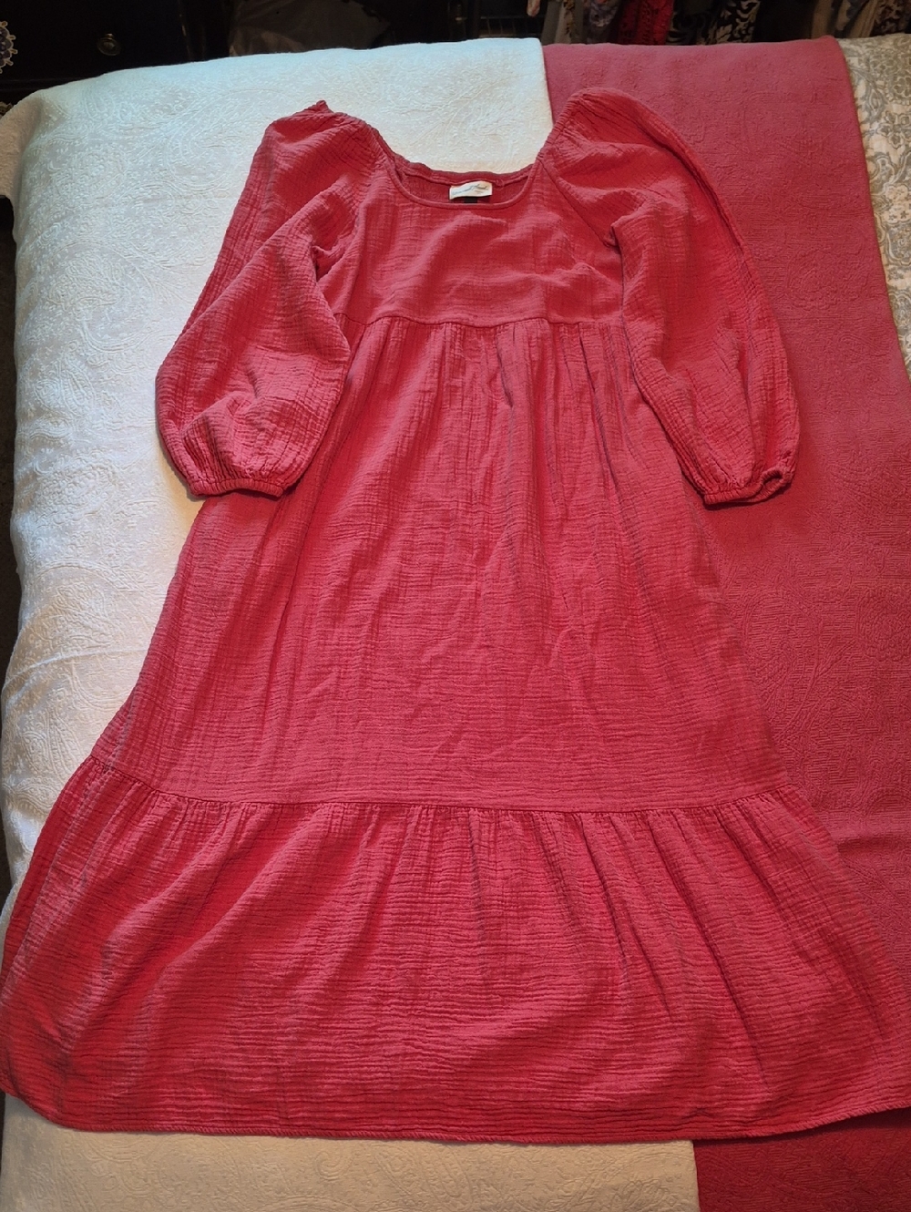 Universal Thread  Corral Long Sleeve Tiered Dress